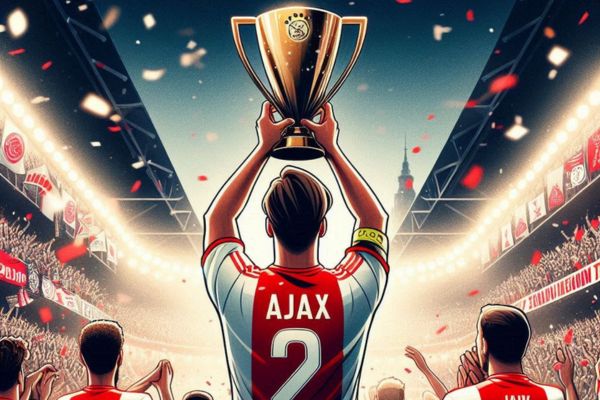 ai animated image of Ajax winning trophy