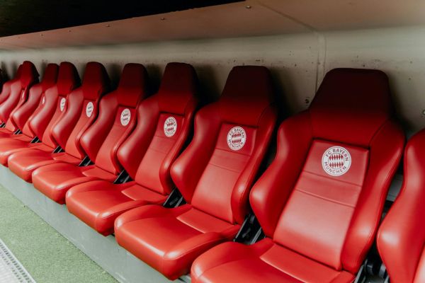 Bayern Munich dugout at Allianz Arena