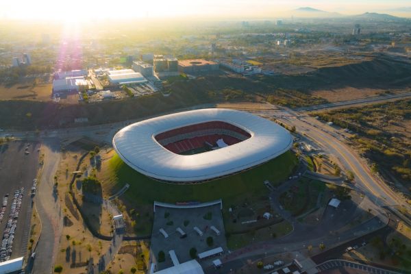 Aerial view of Estadio Akron, home of Chivas Guadalajara.