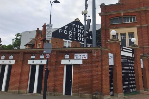 Image from the outside of Craven Cottage Stadium, home of Fulham FC.