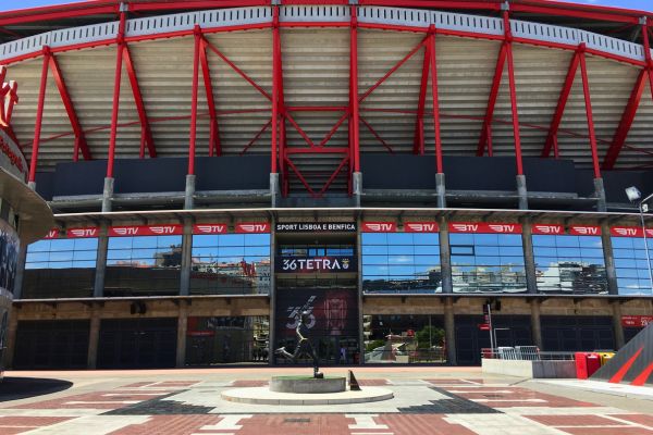 Main entrance of Estádio da Luz, home of Benfica.