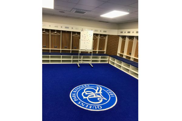 Home dressing room at Loftus Road Stadium, Queens Park Rangers