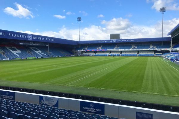 View of empty Loftus Road Stadium from the stands