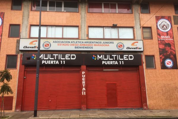 Entrance to Estadio Diego Armando Maradona, home stadium of Argentinos Juniors.