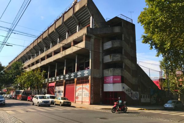 Street view of Estadio Diego Armando Maradona, home of Argentinos Juniors, in Buenos Aires.