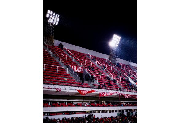 Terraced stand at Estudiantes de La Plata Stadium.