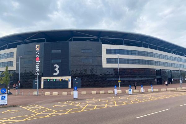 Exterior of Stadium MK, home of MK Dons FC