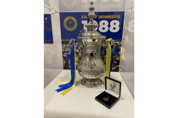 Wimbledon FA CUP Trophy and Vinnie Jones' winners medal