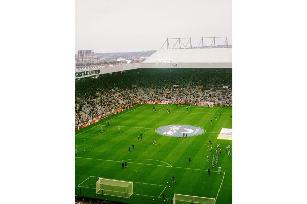 Match day at St james' Park Stadium, Home of the Toon Army.